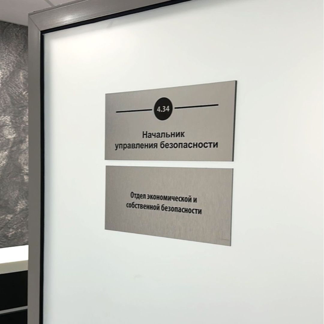 Навигационные таблички в офисе